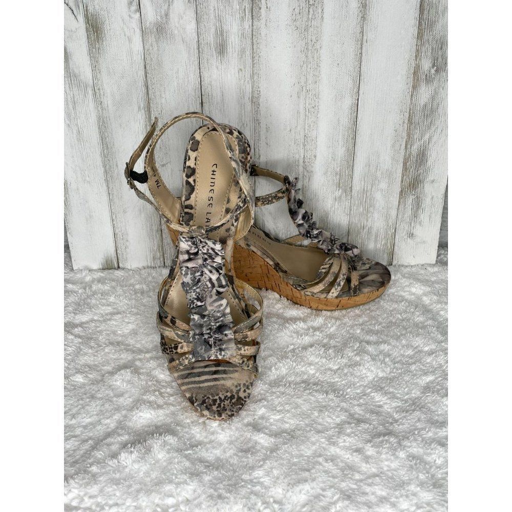 Chinese Laundry Venice Beach Wedge Sandals 7M